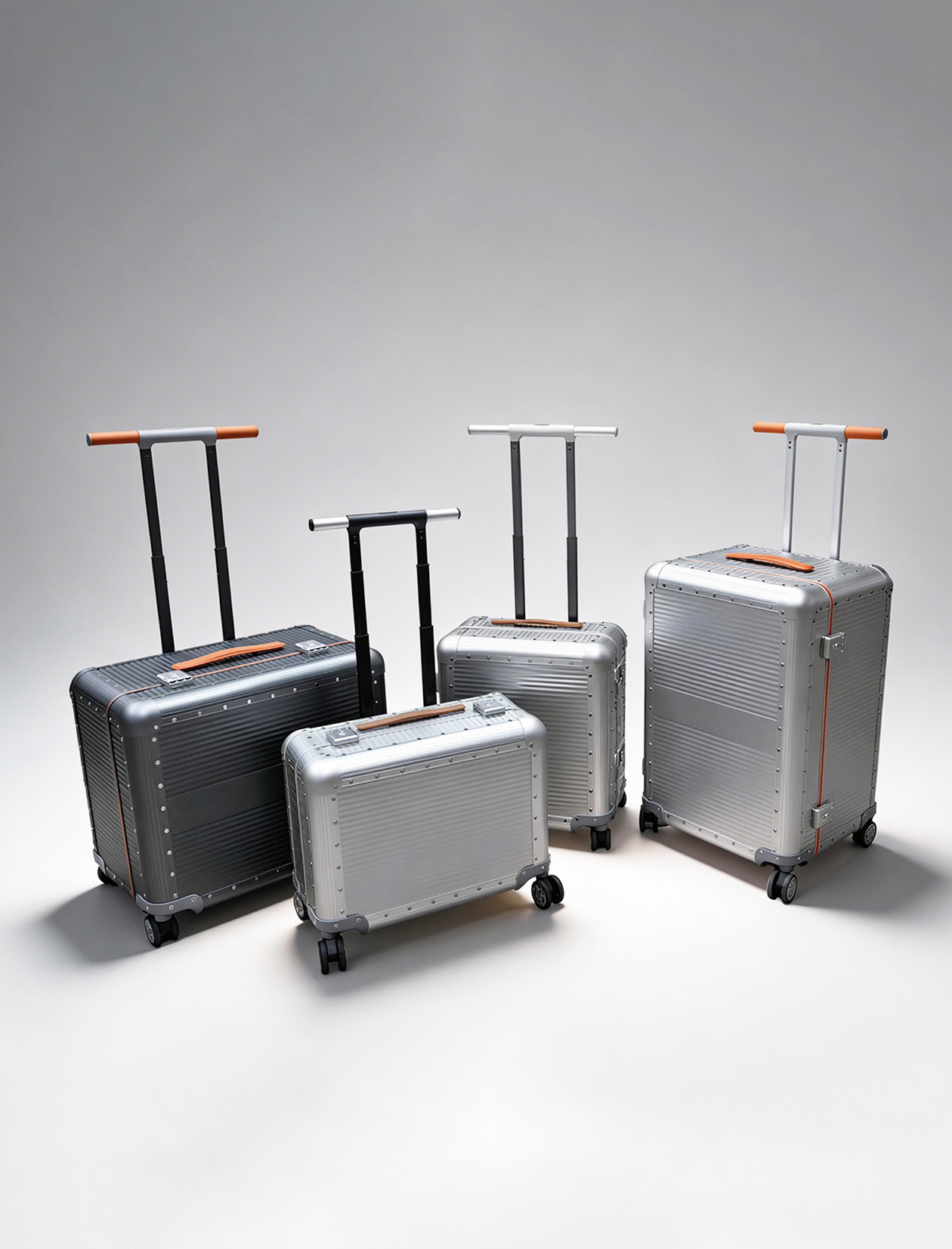 Aerospace-Grade Full Aluminum Frame with T-Bar Telescopic Handle Microfiber Leather Grip TSA Lock Durable Travel Luggage-Exterior Features-1