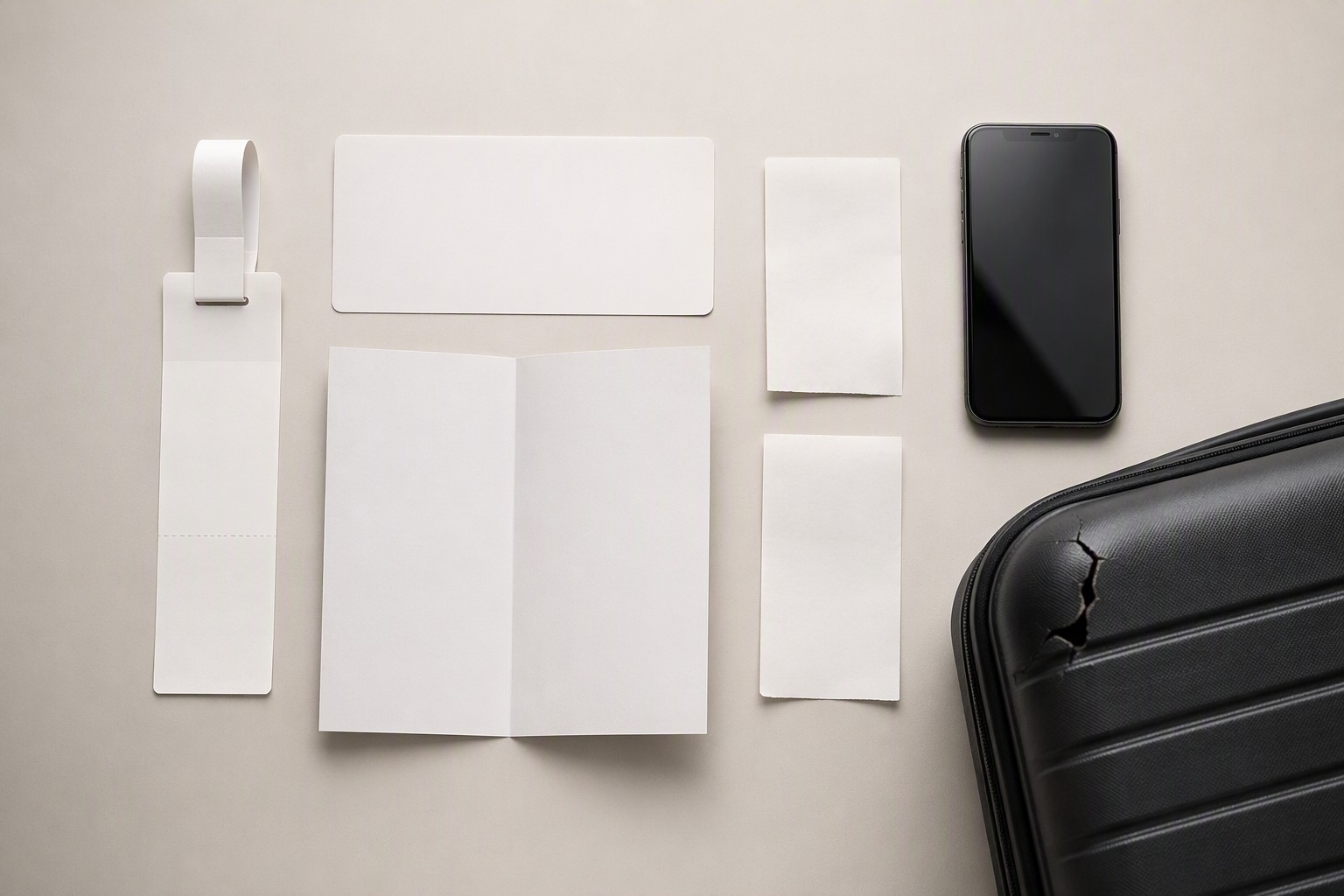 Infographic checklist of documents and photos to gather for a baggage claim