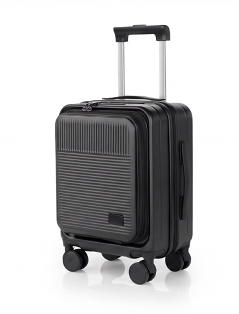Carry on 16 inch PC Suitcase with Front opening, Expandable, TSA Locks & Silent Wheels-Exterior Features-1