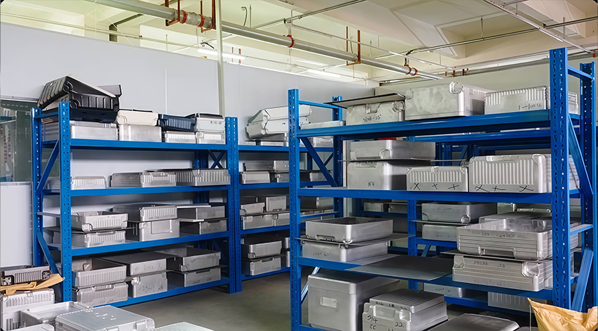 Mould making workshop at the CLK luggage factory in Jiangxi