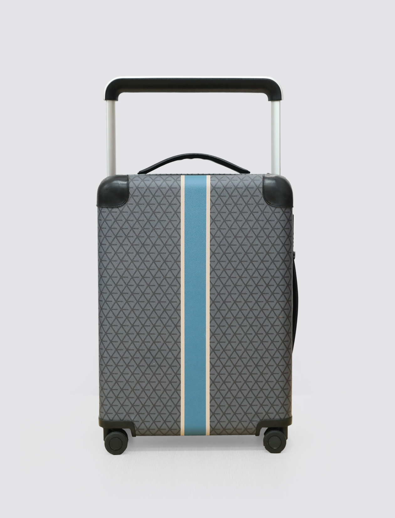 Premium PVC Shell with Flat Wide Telescopic Handle TPE Silent Double Wheels TSA Lock Durable Travel Luggage-Exterior Features-1