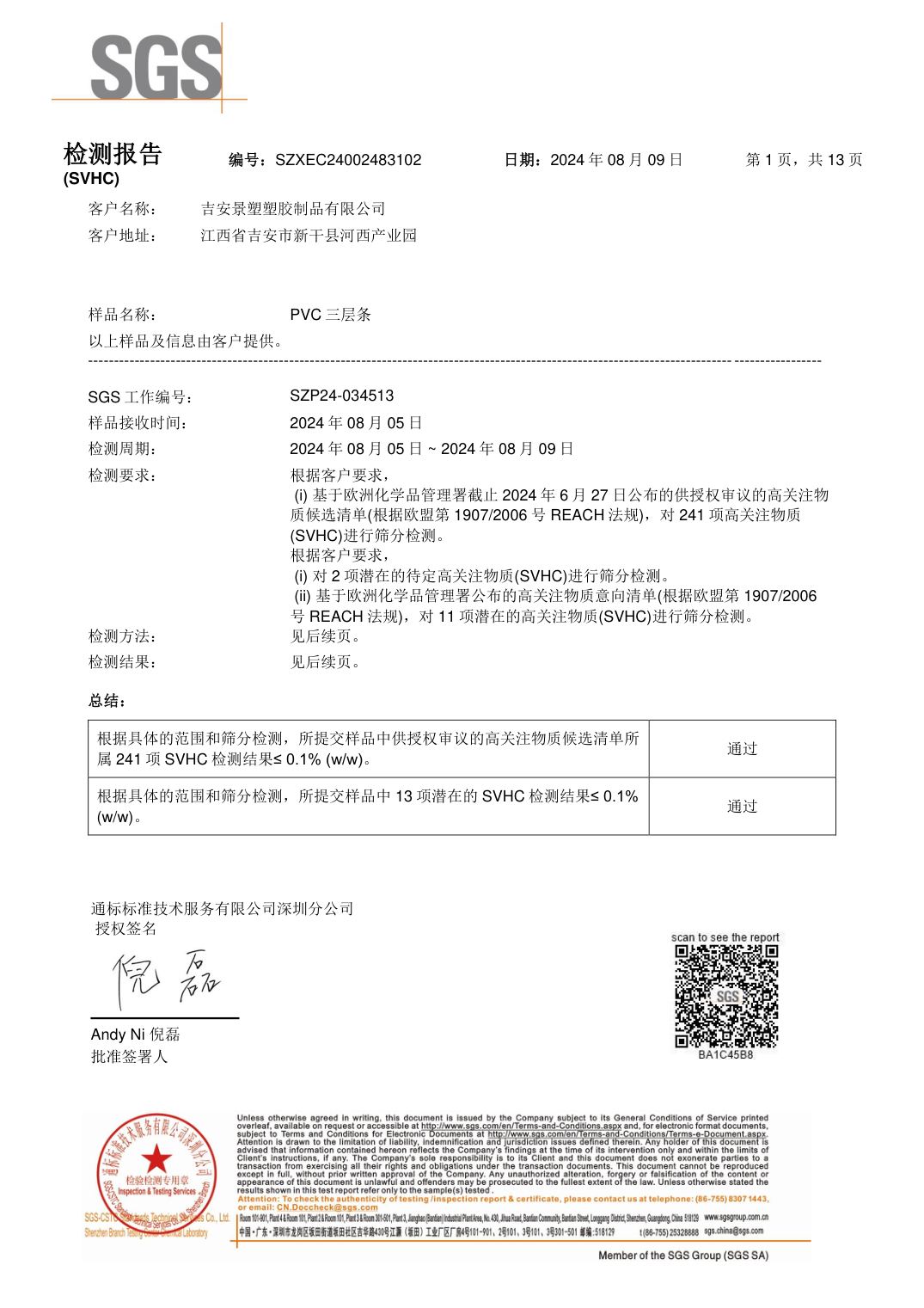 Leather Strip Test Report &mdash; Leather physical & chemical properties