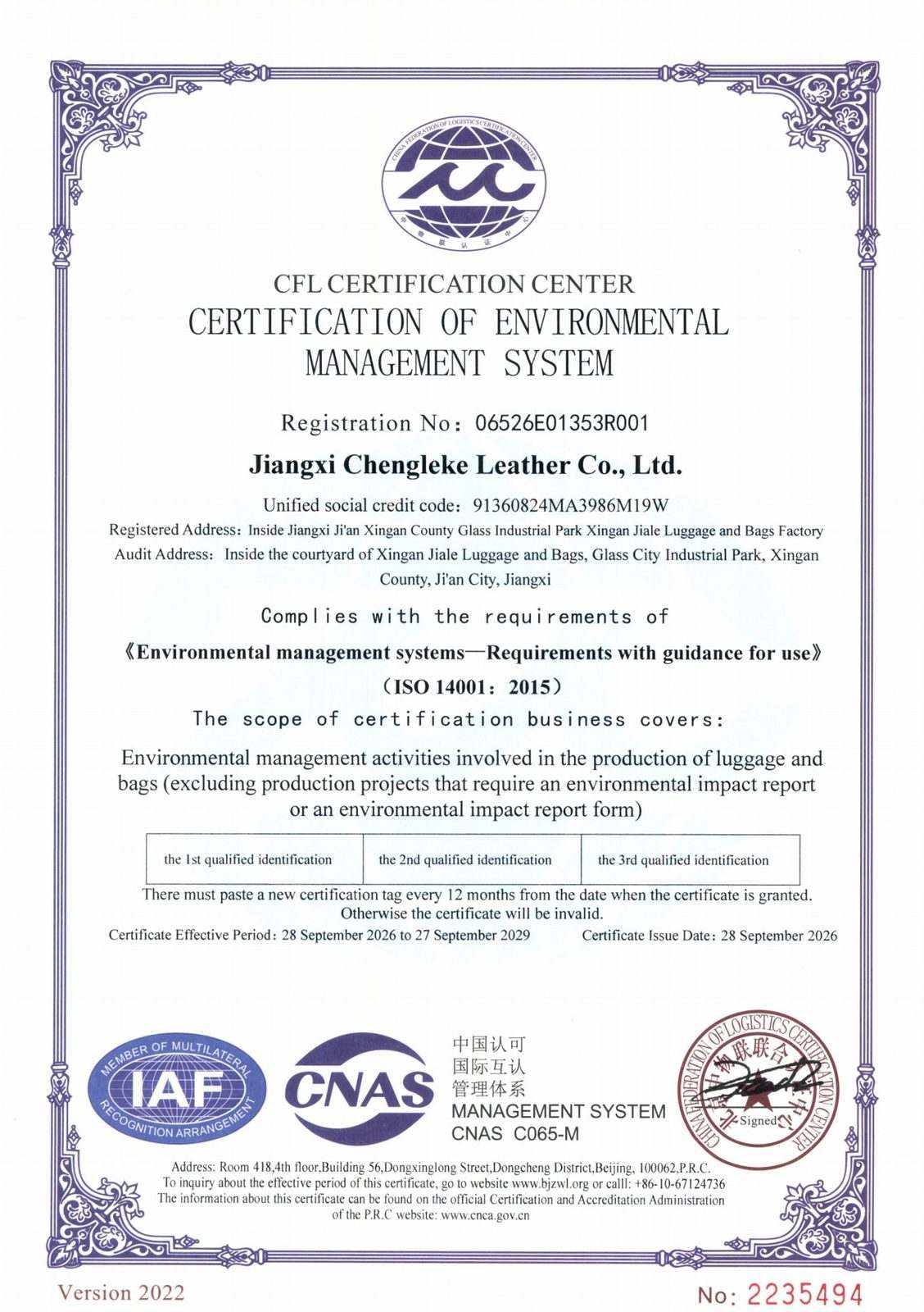 ISO 14001:2015 &mdash; Environmental Management &mdash; ISO 14001:2015